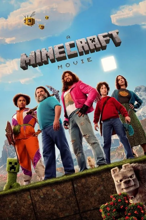 Official theatrical poster for A Minecraft Movie (2025)