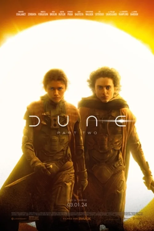 Official theatrical poster for Dune: Part Two (2024)