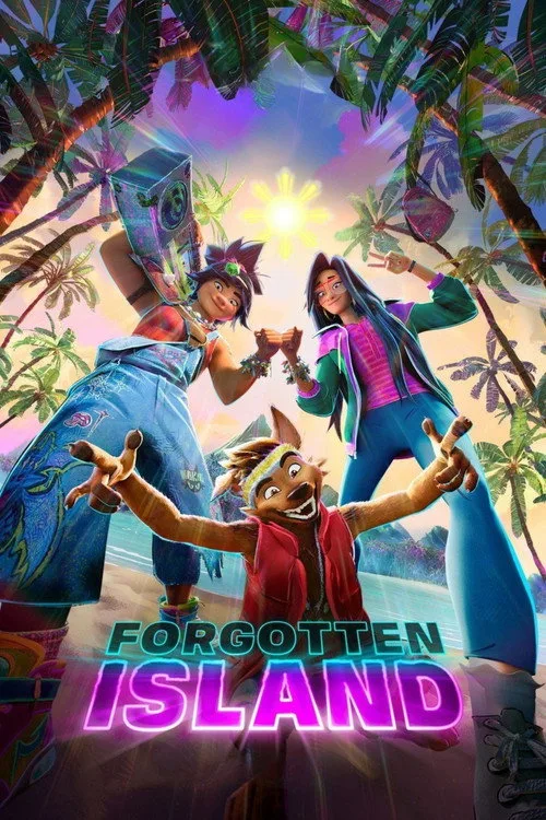 Official theatrical poster for Forgotten Island (2026)
