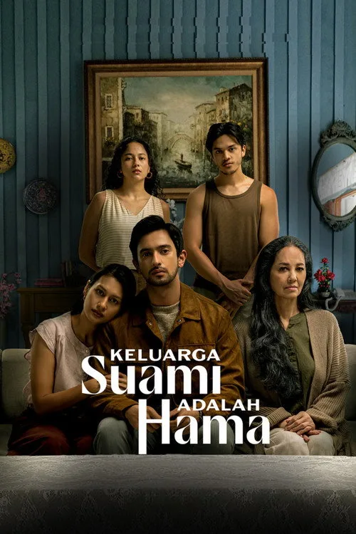 Official theatrical poster for Keluarga Suami Adalah Hama (2026)