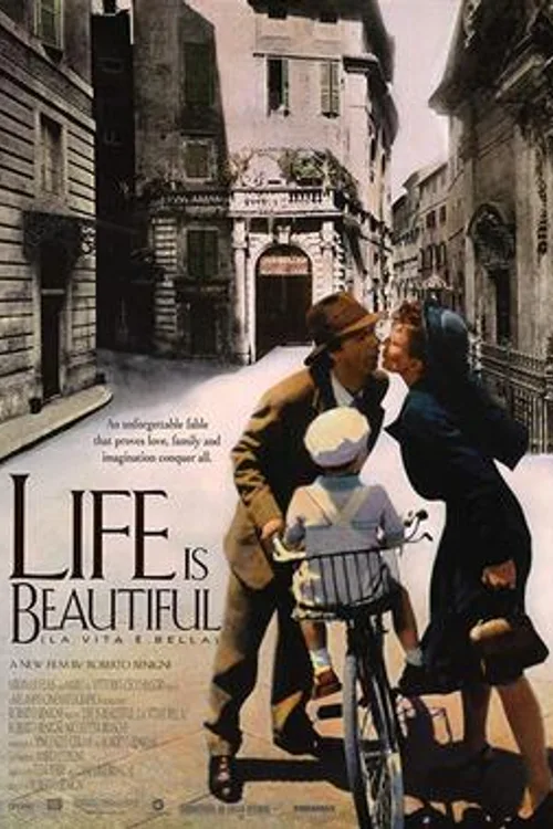Official theatrical poster for Life Is Beautiful (1997)
