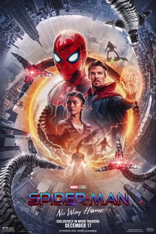 Official theatrical poster for Spider-Man: No Way Home (2021)