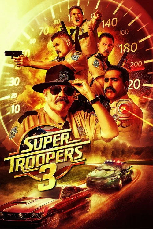 Official theatrical poster for Super Troopers 3 (2026)