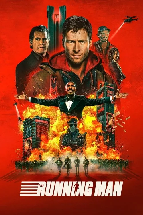 Official theatrical poster for The Running Man (2025)