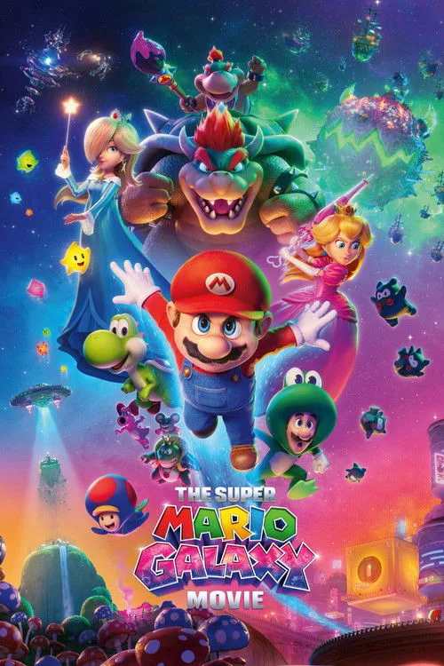 Official theatrical poster for The Super Mario Galaxy Movie (2026)