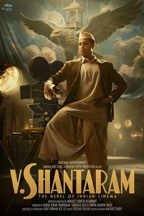 Official theatrical poster for V. Shantaram (2026)