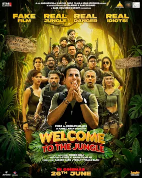Official theatrical poster for Welcome to the Jungle (2026)